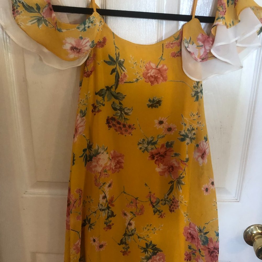 Sienna Sky cold shoulder floral dress Size XS - Picture 4 of 7